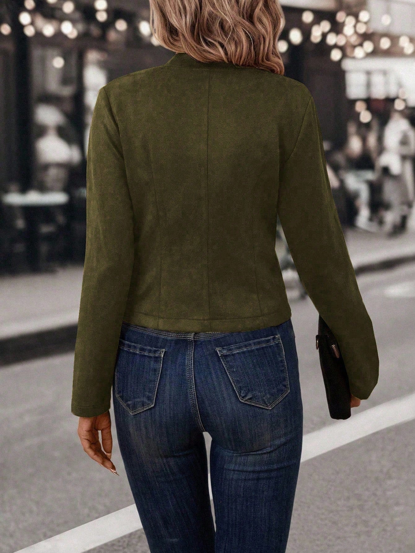 Casaco Feminino casual com botões frontais Milena