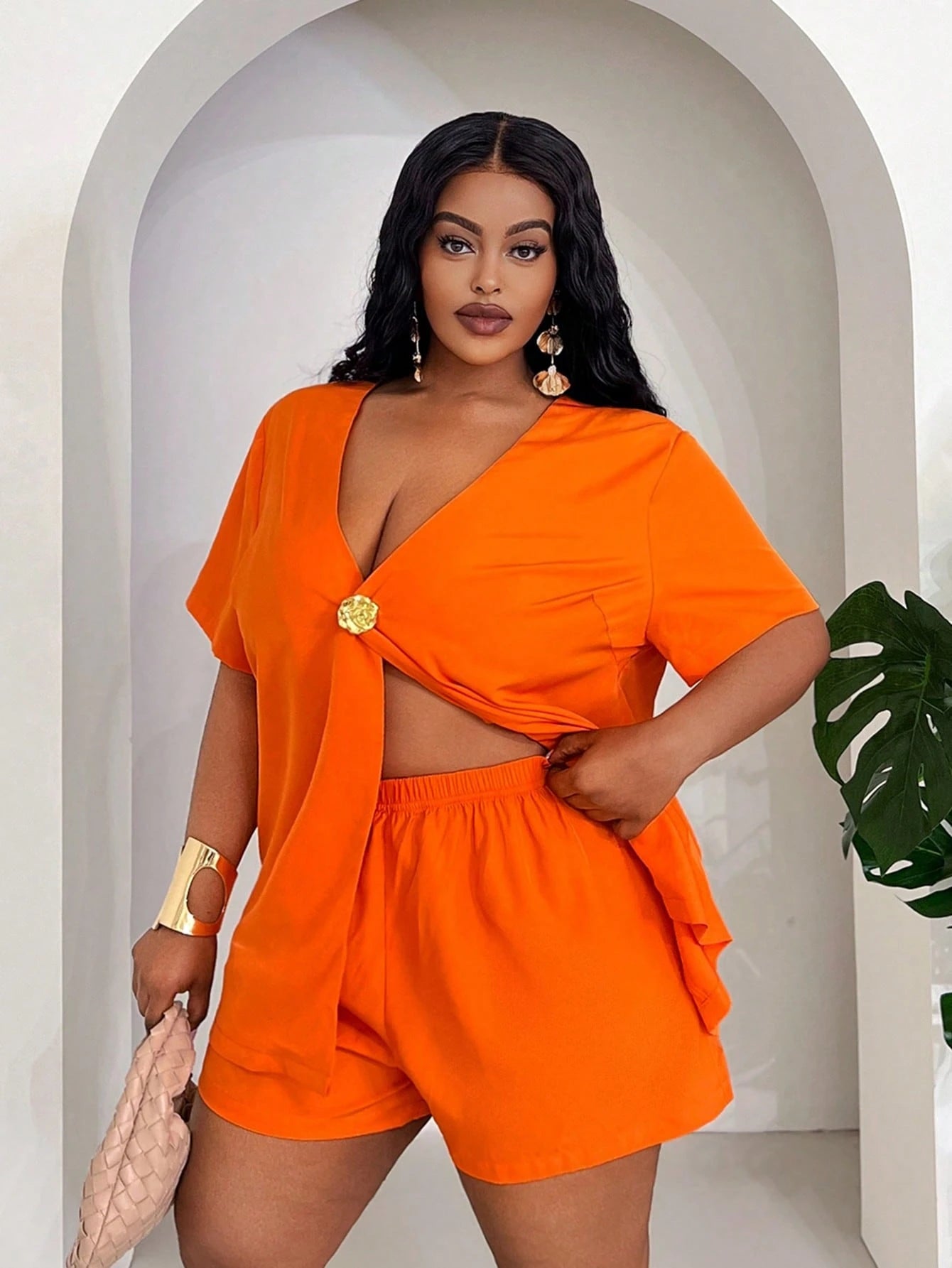 Conjunto Feminino de 2 Peças. Plus Size - Hailey