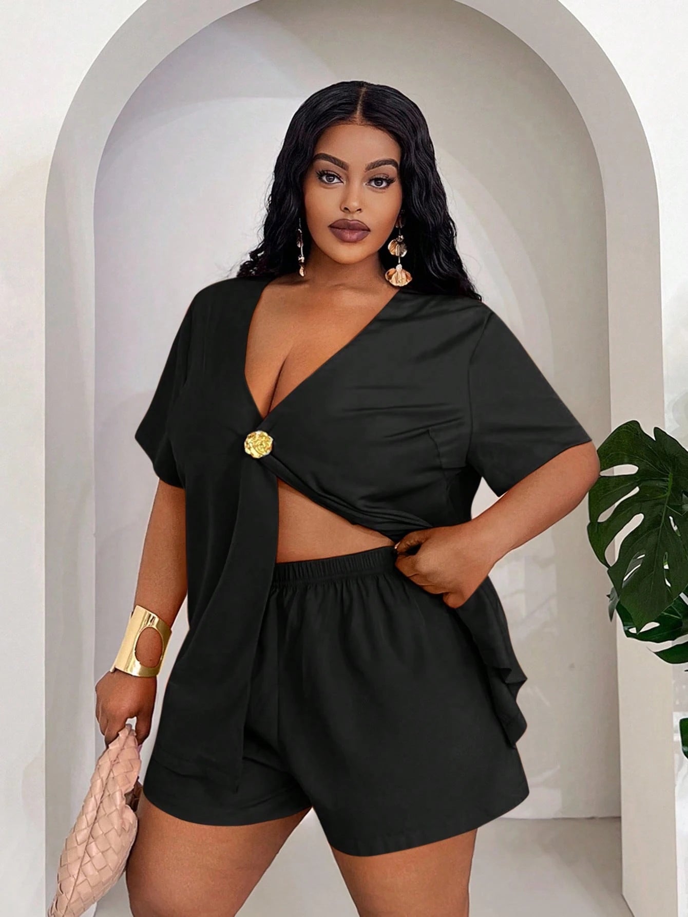 Conjunto Feminino de 2 Peças. Plus Size - Hailey