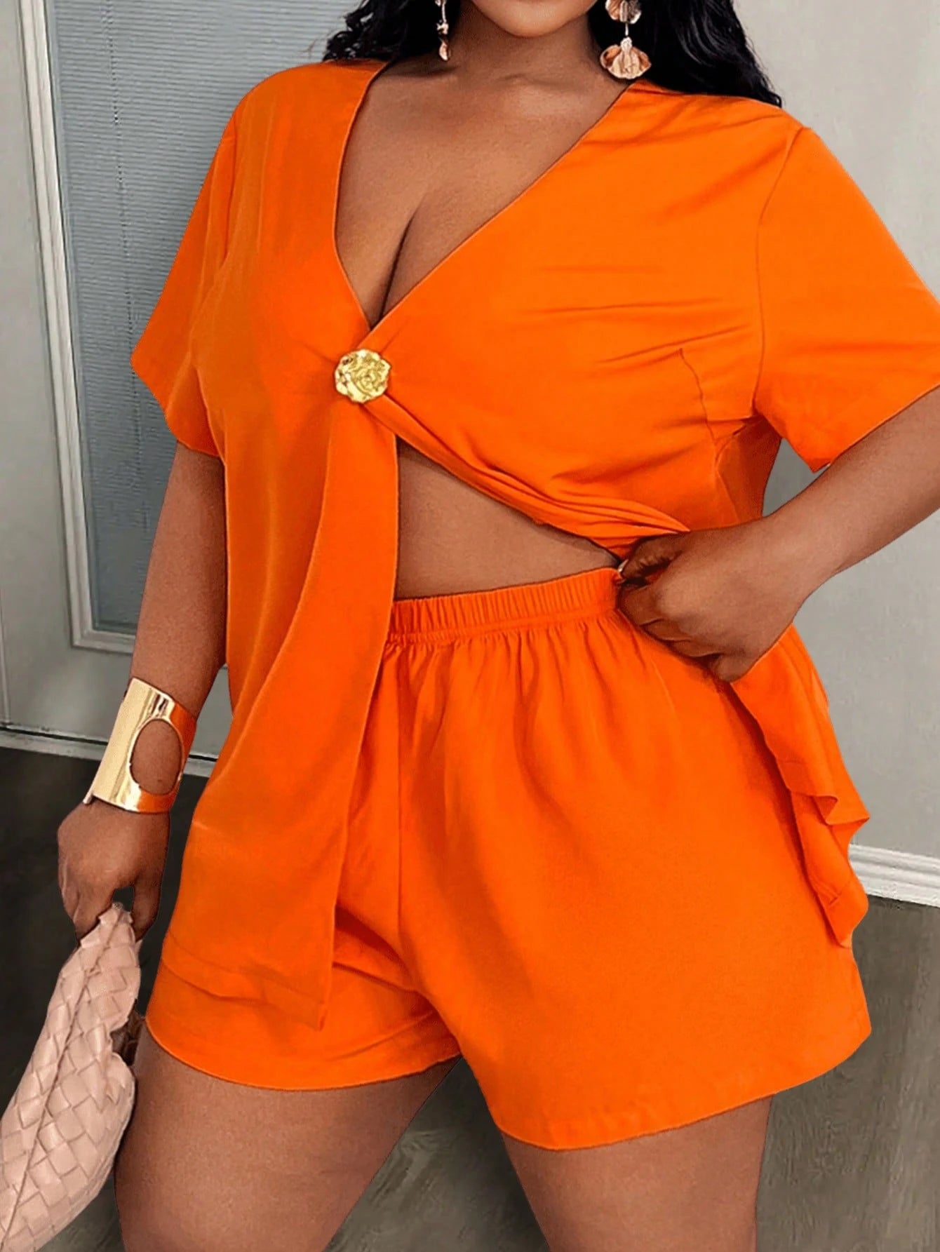 Conjunto Feminino de 2 Peças. Plus Size - Hailey