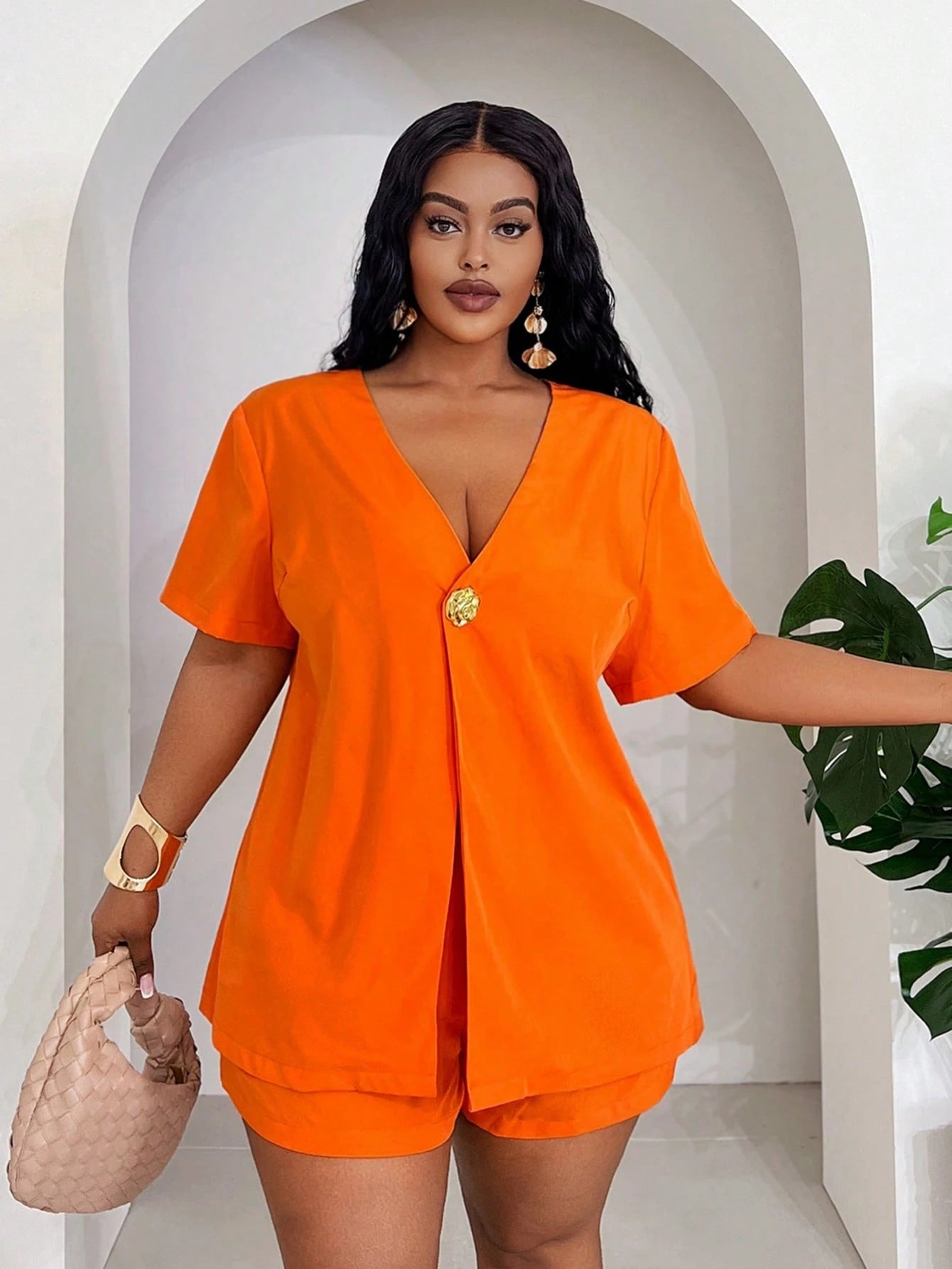 Conjunto Feminino de 2 Peças. Plus Size - Hailey