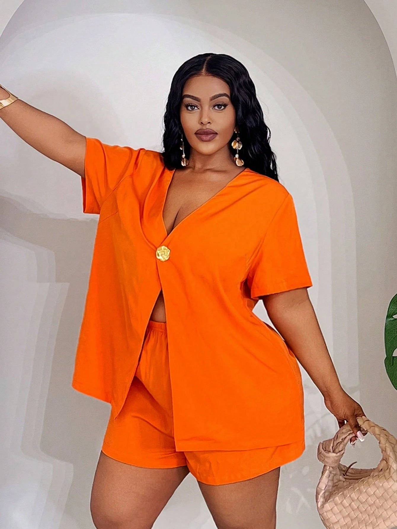 Conjunto Feminino de 2 Peças. Plus Size - Hailey
