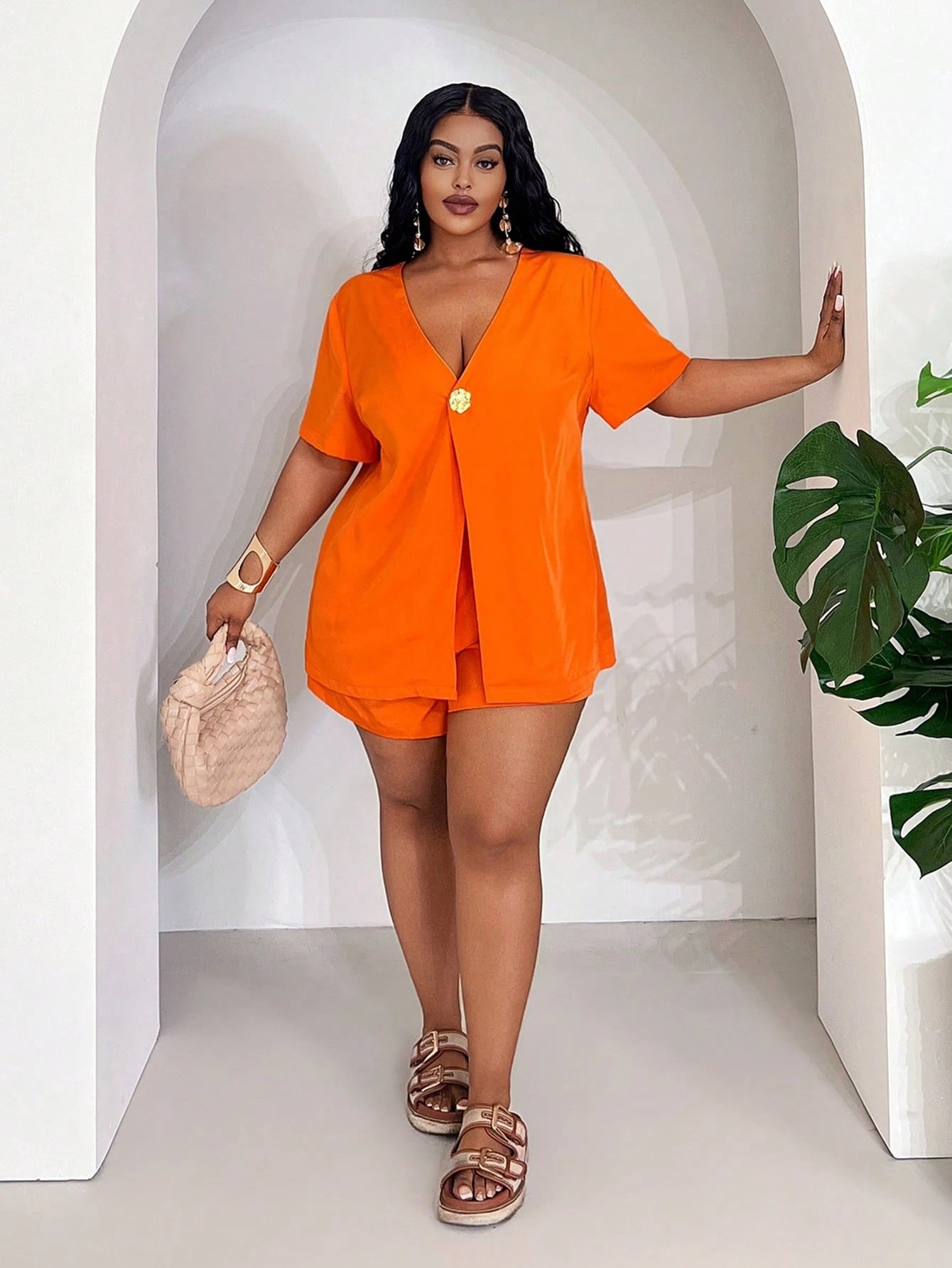 Conjunto Feminino de 2 Peças. Plus Size - Hailey