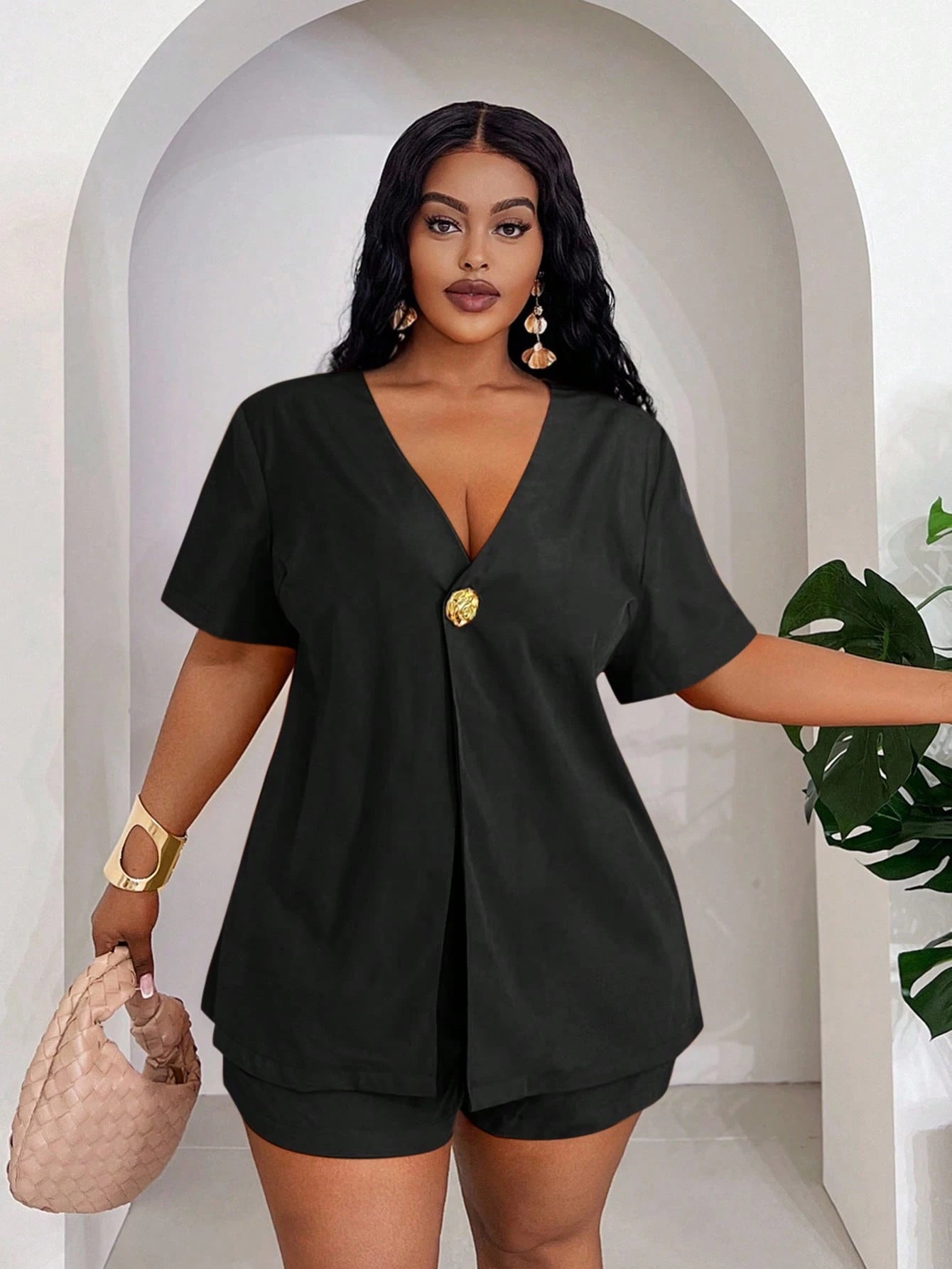 Conjunto Feminino de 2 Peças. Plus Size - Hailey