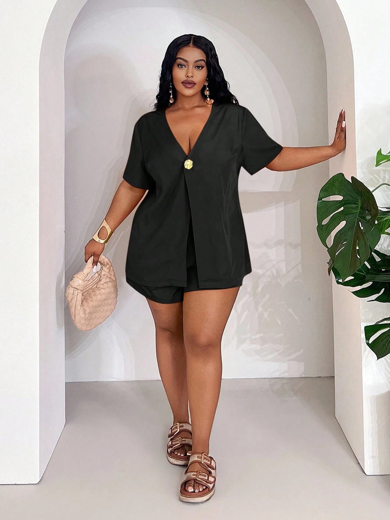 Conjunto Feminino de 2 Peças. Plus Size - Hailey