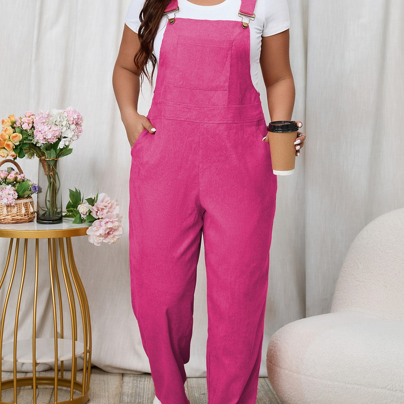 Macacão feminino  Plus Size Caroline