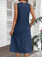 Vestido Feminino Sem Manga Emily.