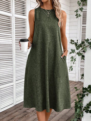 Vestido Feminino Sem Manga Emily.