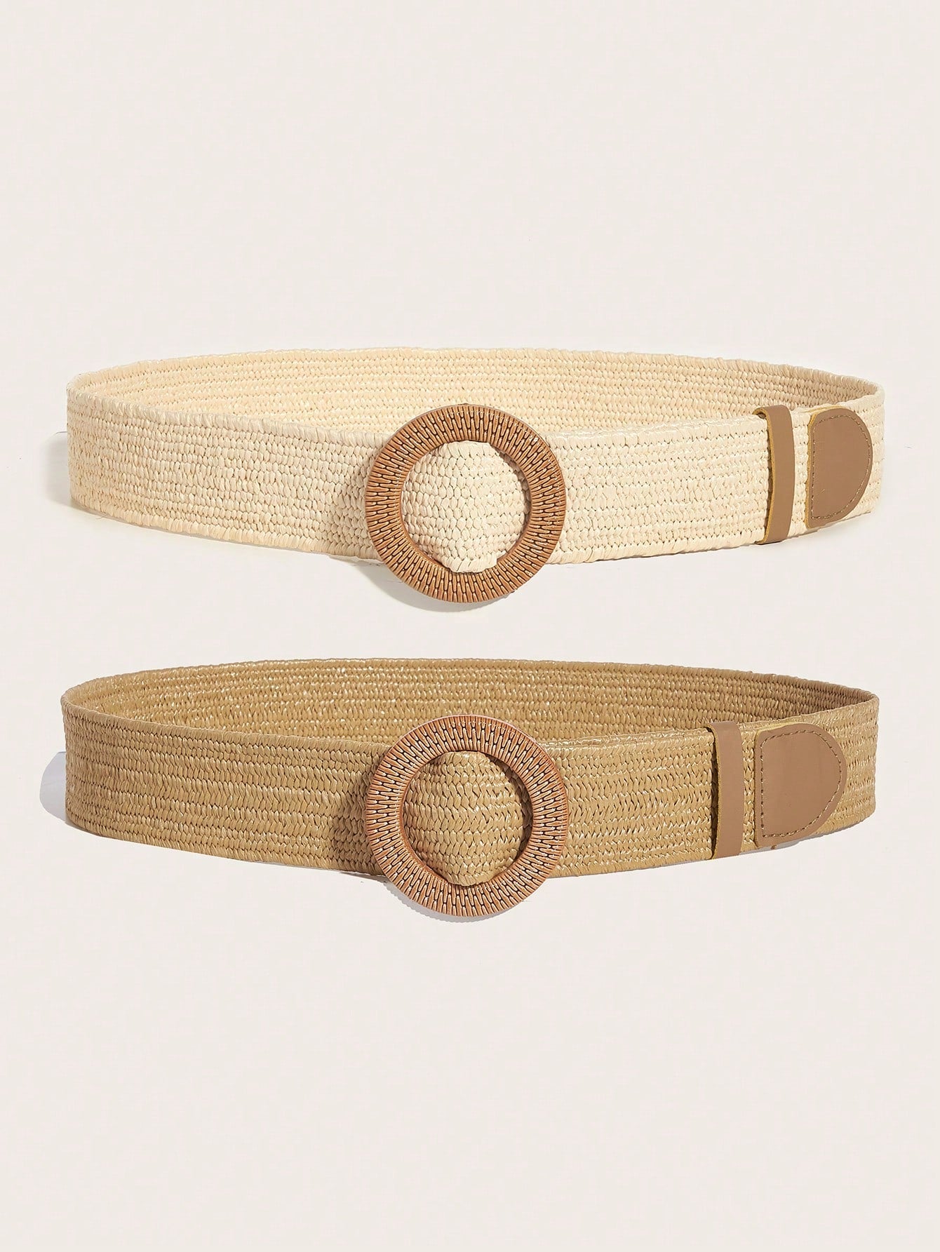 Cinto feminino de palha Valeria 2 peças