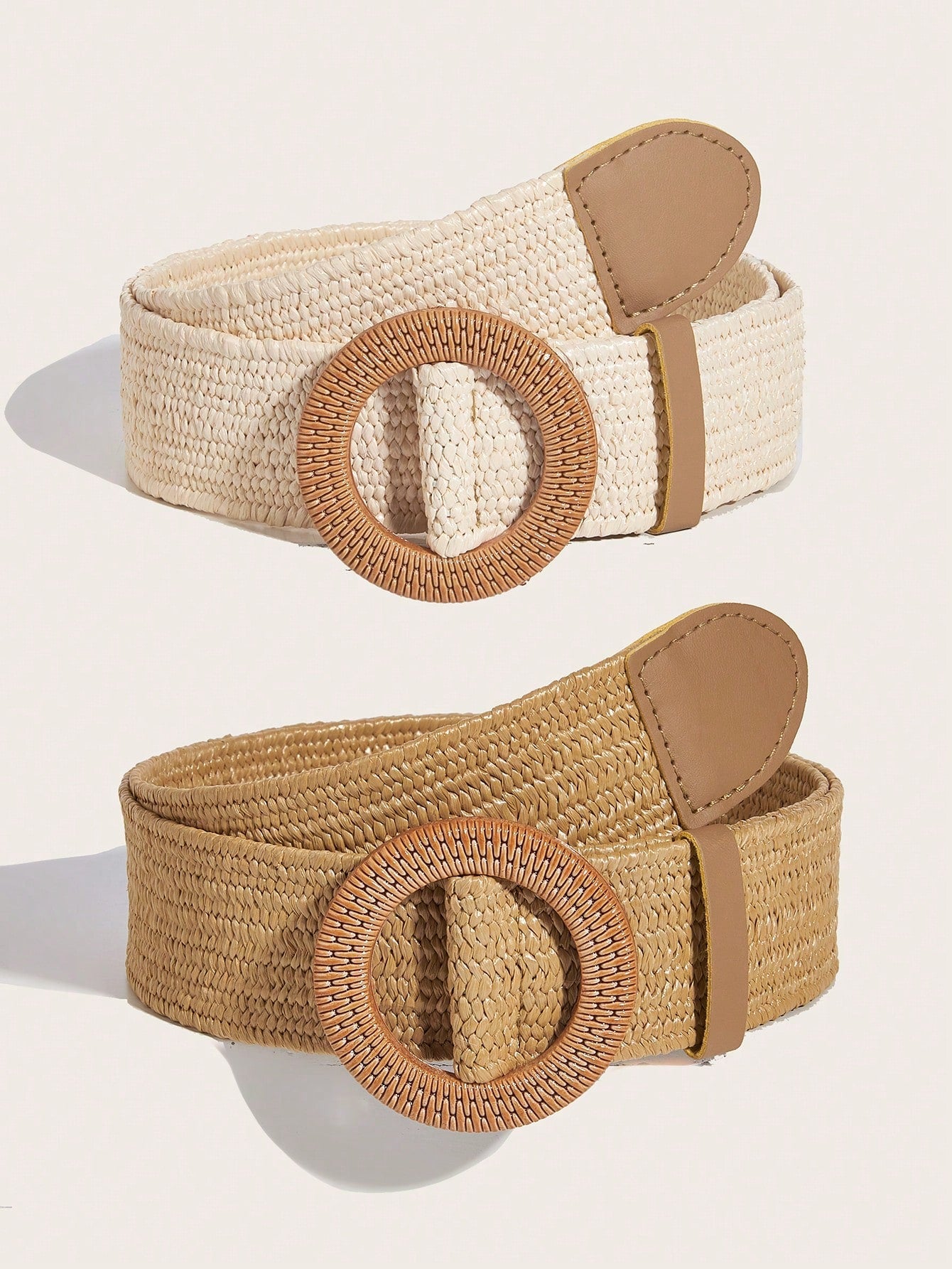 Cinto feminino de palha Valeria 2 peças