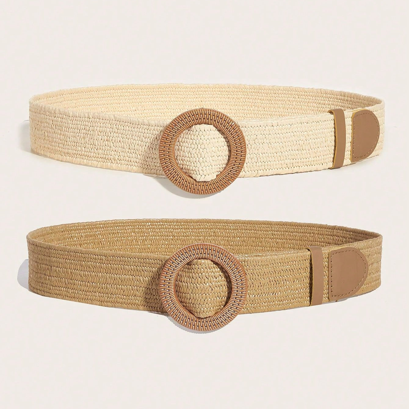 Cinto feminino de palha Valeria 2 peças