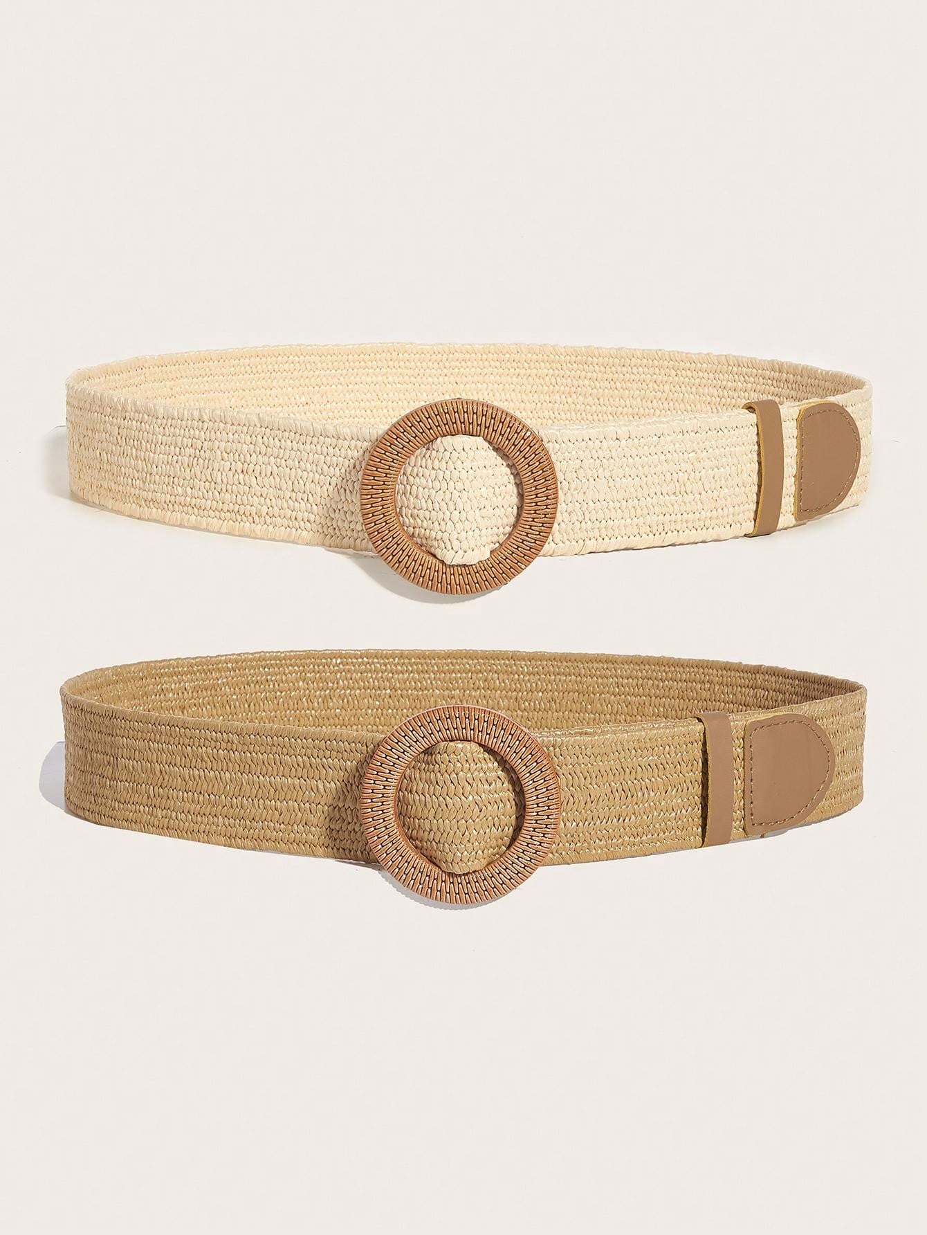 Cinto feminino de palha Valeria 2 peças