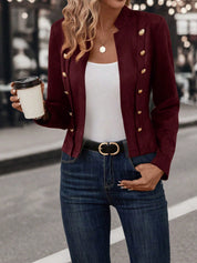Casaco Feminino casual com botões frontais Milena