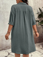 Vestido feminino tipo chamise plus size Daniela