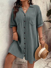 Vestido feminino tipo chamise plus size Daniela