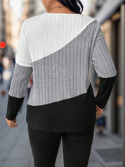 Suéter Feminino com Decote em V plus Size Anee