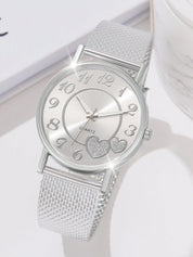 1 peça Relógio Feminino & 1 peça Pulseira de bracelete - Helaine