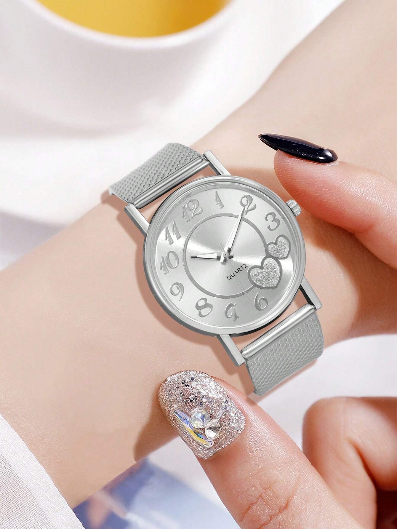 1 peça Relógio Feminino & 1 peça Pulseira de bracelete - Helaine