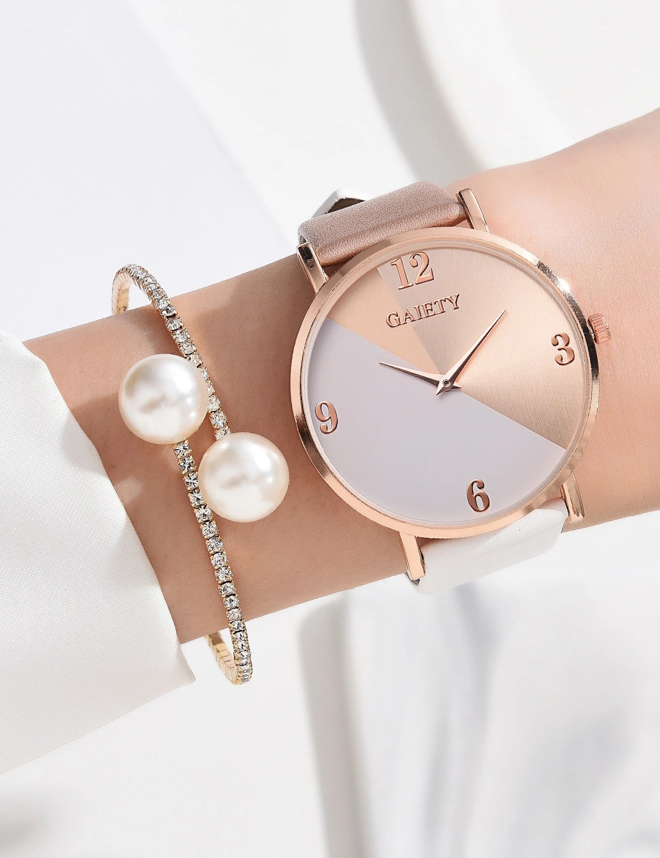 1 peça Relógio Feminino & 1 peça Pulseira de bracelete - Helaine