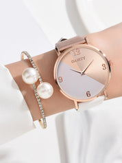 1 peça Relógio Feminino & 1 peça Pulseira de bracelete - Helaine