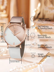 1 peça Relógio Feminino & 1 peça Pulseira de bracelete - Helaine