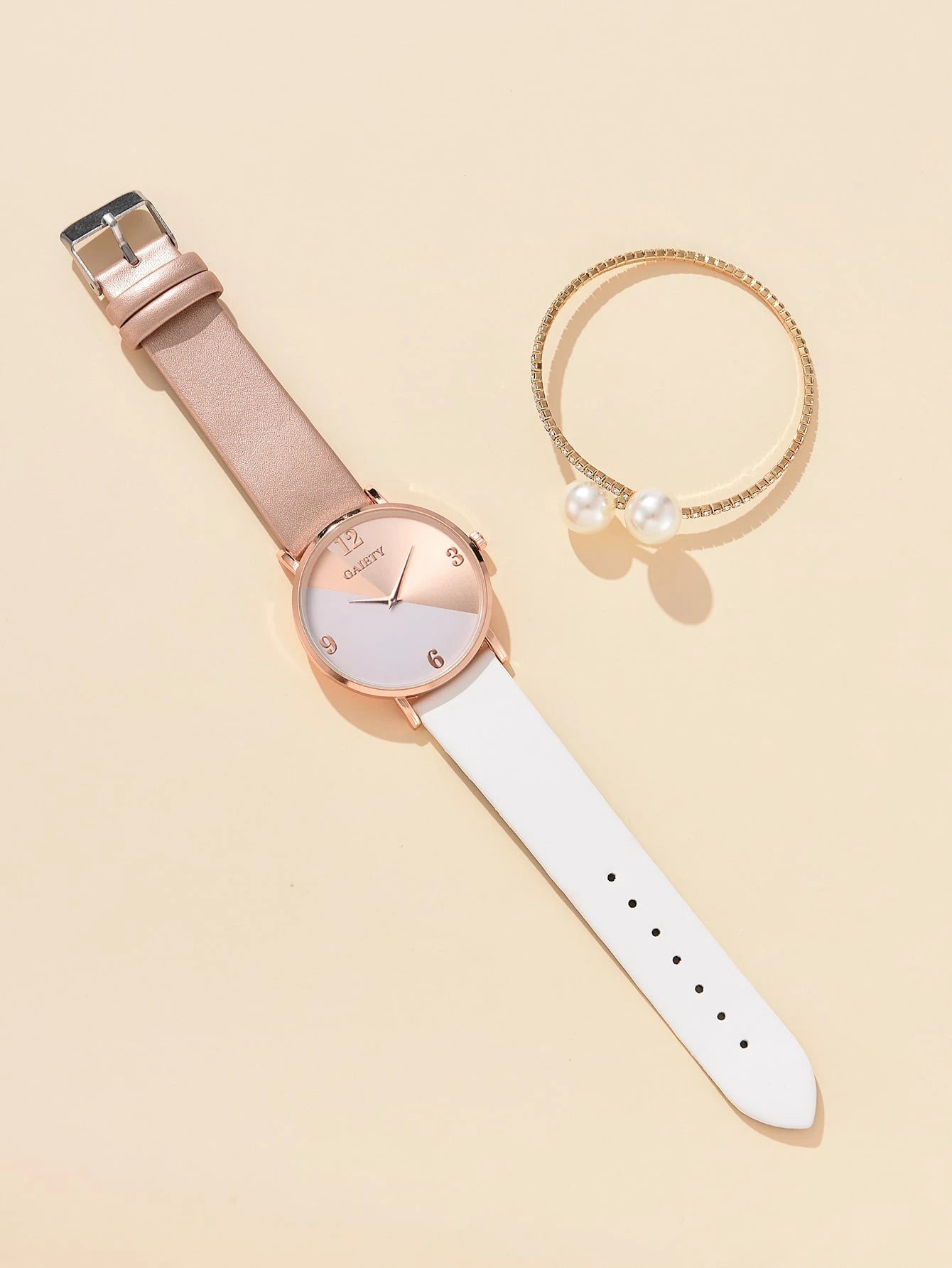 1 peça Relógio Feminino & 1 peça Pulseira de bracelete - Helaine