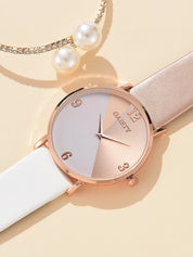 1 peça Relógio Feminino & 1 peça Pulseira de bracelete - Helaine