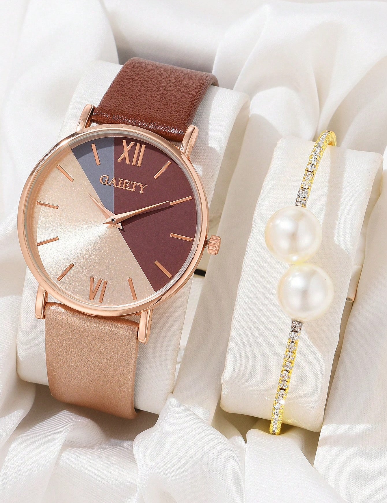 1 peça Relógio Feminino & 1 peça Pulseira de bracelete - Helaine