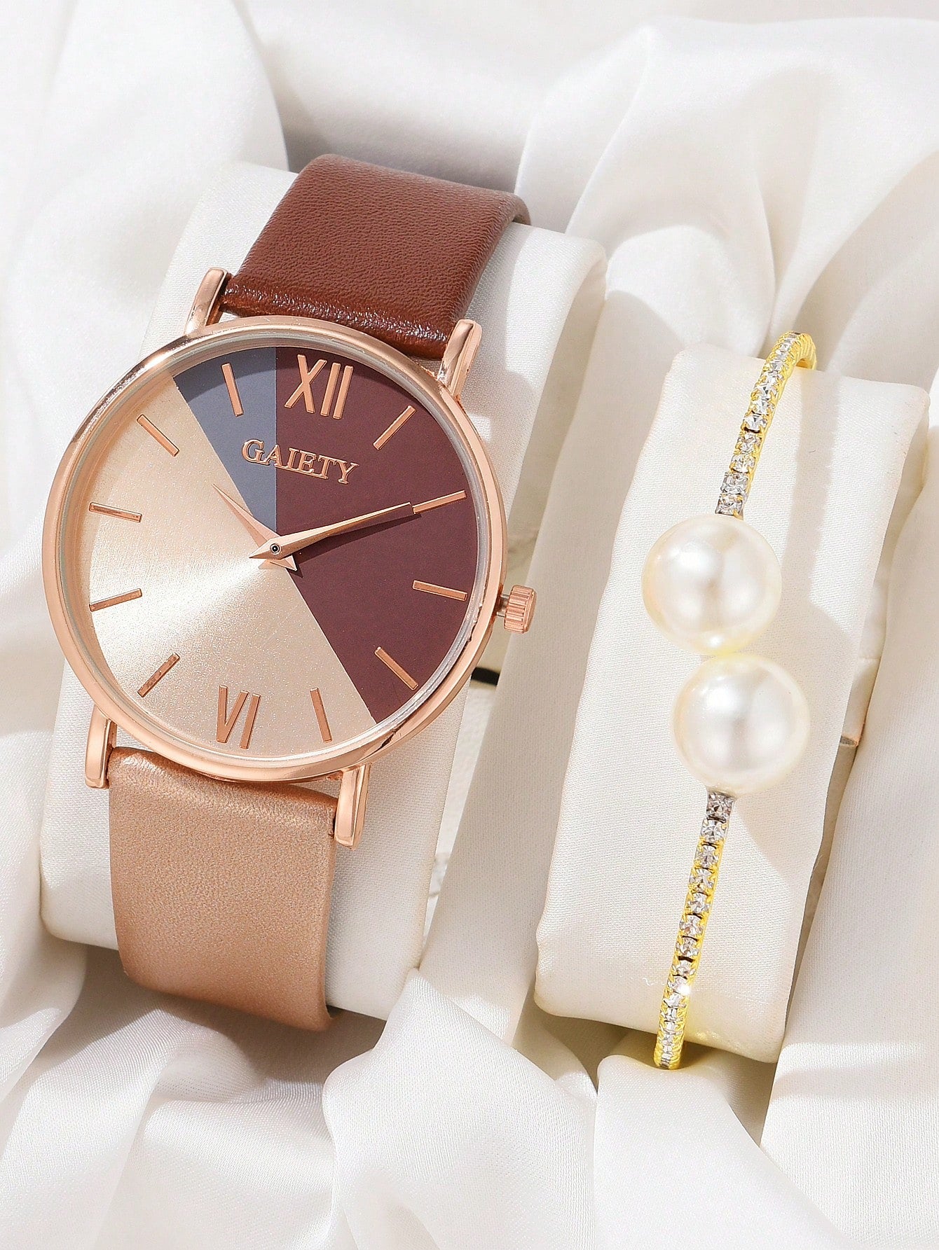 1 peça Relógio Feminino & 1 peça Pulseira de bracelete - Helaine