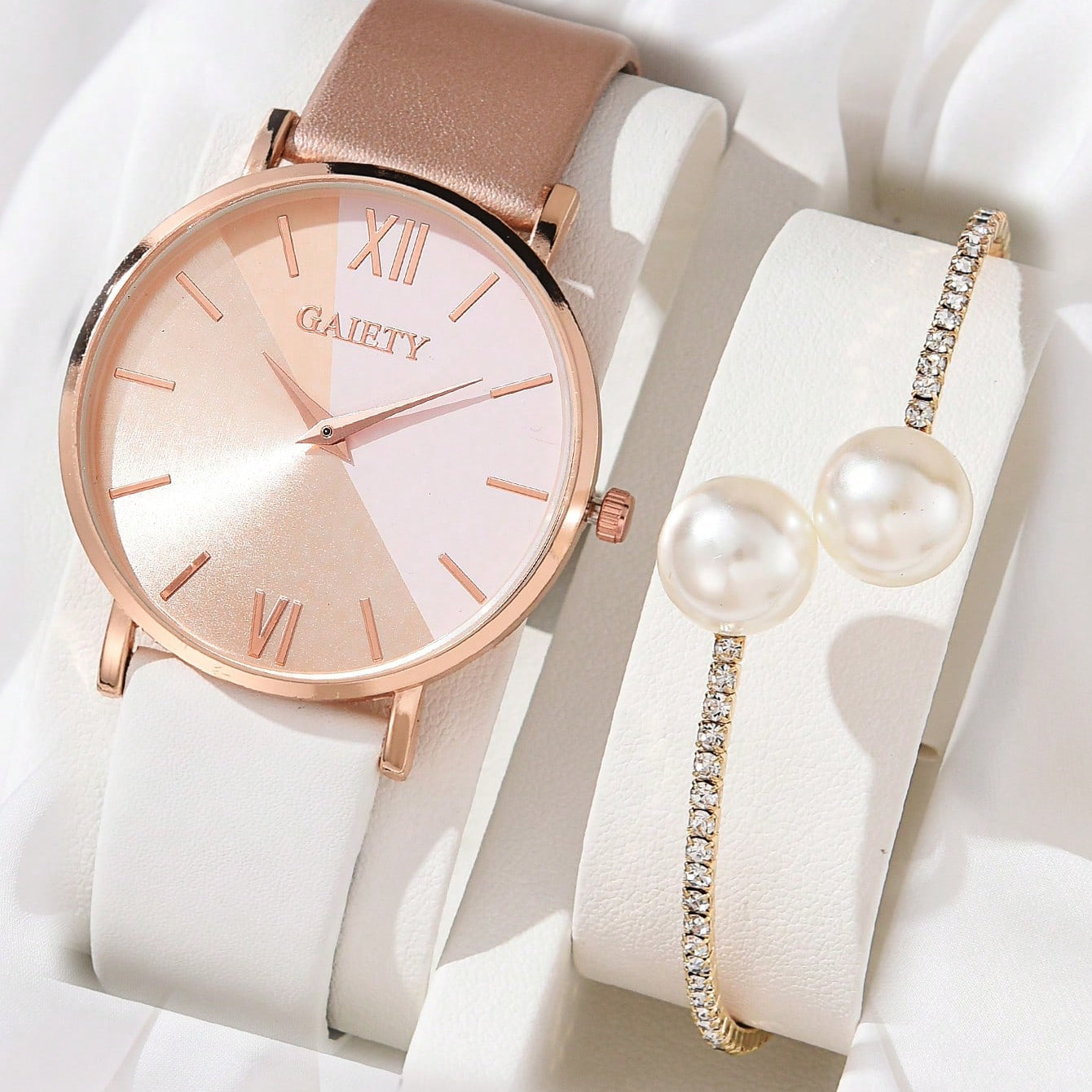 1 peça Relógio Feminino & 1 peça Pulseira de bracelete - Helaine