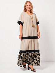 Vestido feminino elegante e moderno plus size Britanny