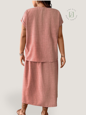 Conjunto feminino casual plus size Marie