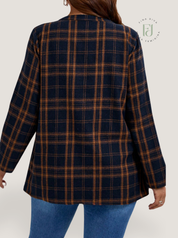 Blusa feminina xadrez plus size Ariel