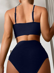 Biquini Feminino Alças Finas Cintura Alta Beliana.