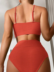 Biquini Feminino Alças Finas Cintura Alta Beliana.