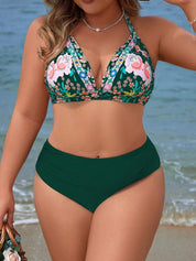 Biquini feminino cintura alta plus size Jazmin.