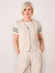 Blazer Feminino com Decote em V - Anaíz