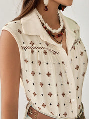 Blusa Feminina Elegante com detalhe de Renda - Taliyah