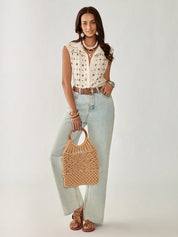 Blusa Feminina Elegante com detalhe de Renda - Taliyah