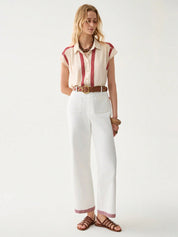 Blusa Feminina Elegante de Estilo Boêmio - Clarissa