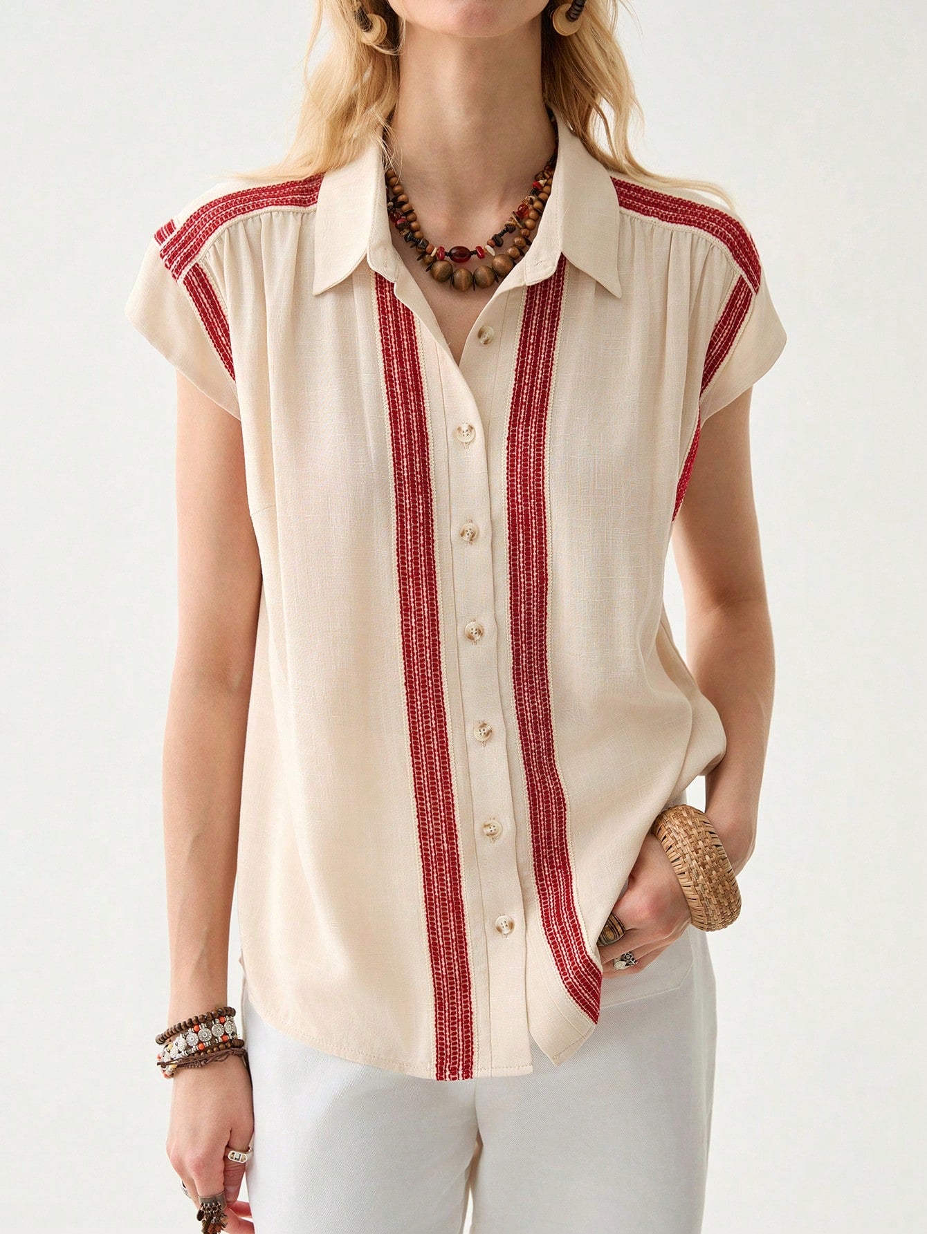 Blusa Feminina Elegante de Estilo Boêmio - Clarissa