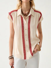 Blusa Feminina Elegante de Estilo Boêmio - Clarissa