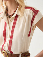 Blusa Feminina Elegante de Estilo Boêmio - Clarissa