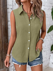 Blusa Feminina Sem Mangas - Philippa