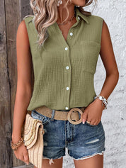 Blusa Feminina Sem Mangas - Philippa