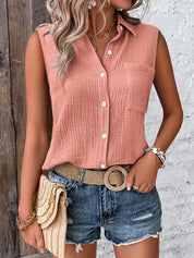 Blusa Feminina Sem Mangas - Philippa