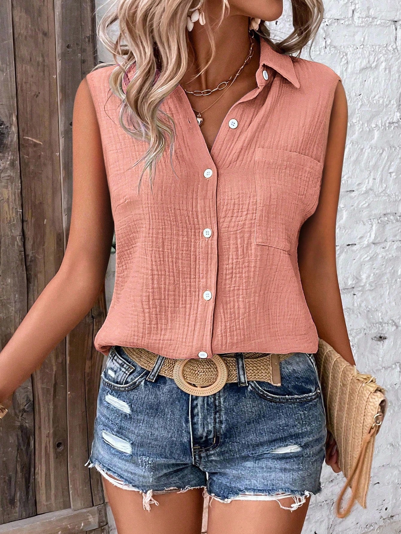 Blusa Feminina Sem Mangas - Philippa