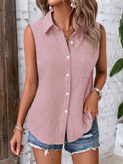 Blusa Feminina Sem Mangas - Philippa