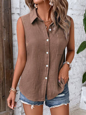 Blusa Feminina Sem Mangas - Philippa