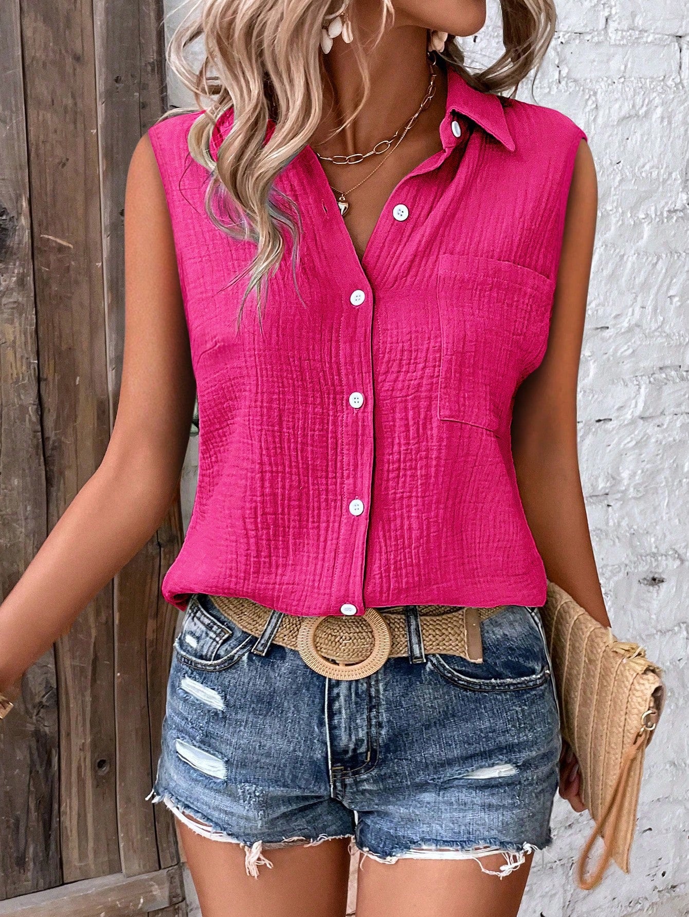 Blusa Feminina Sem Mangas - Philippa